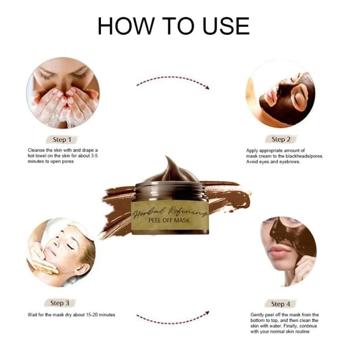 Ultra Herbal Refining Peel-Off Face Mask - Natural Skin Renewal & Exfoliation