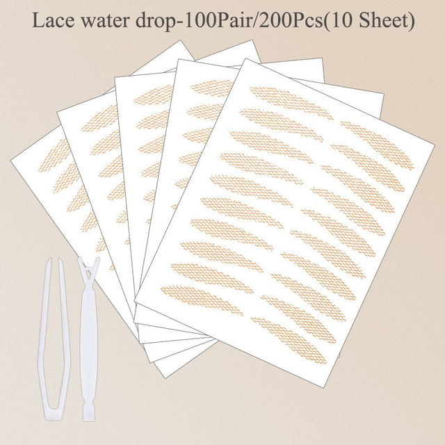240pc Set: Invisible Eyelid Tape for Natural Double-Fold Eyes