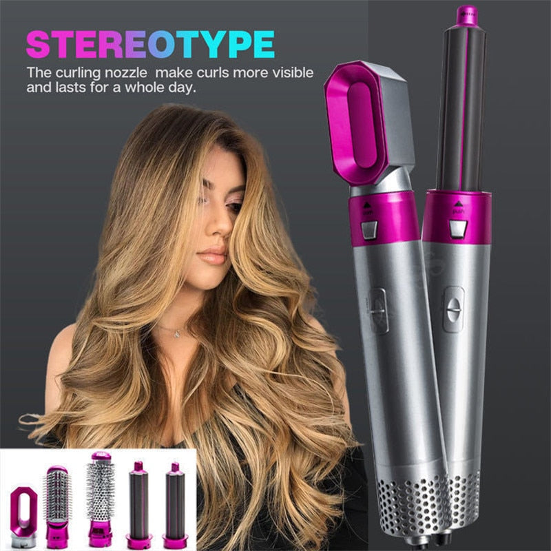 All-in-One Styling Wizard: 5-in-1 Hair Dryer Brush for Professional Results at Home