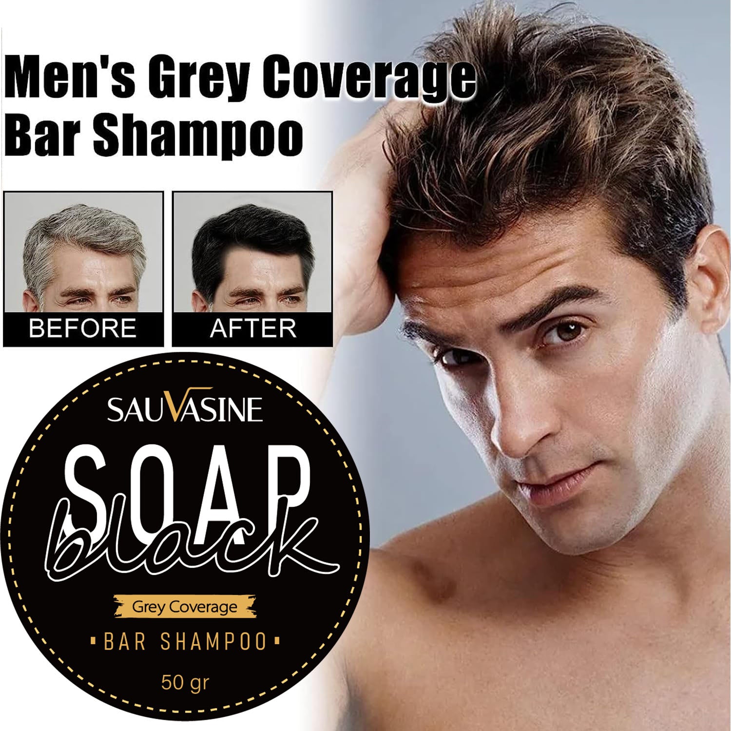 Natural Grey Hair Removal Soap