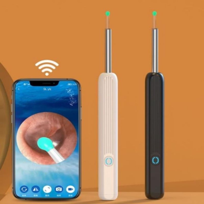 Earwax Removal Made Easy: Wi-Fi Enabled 1296P HD Otoscope with USB Charging - Click Here
