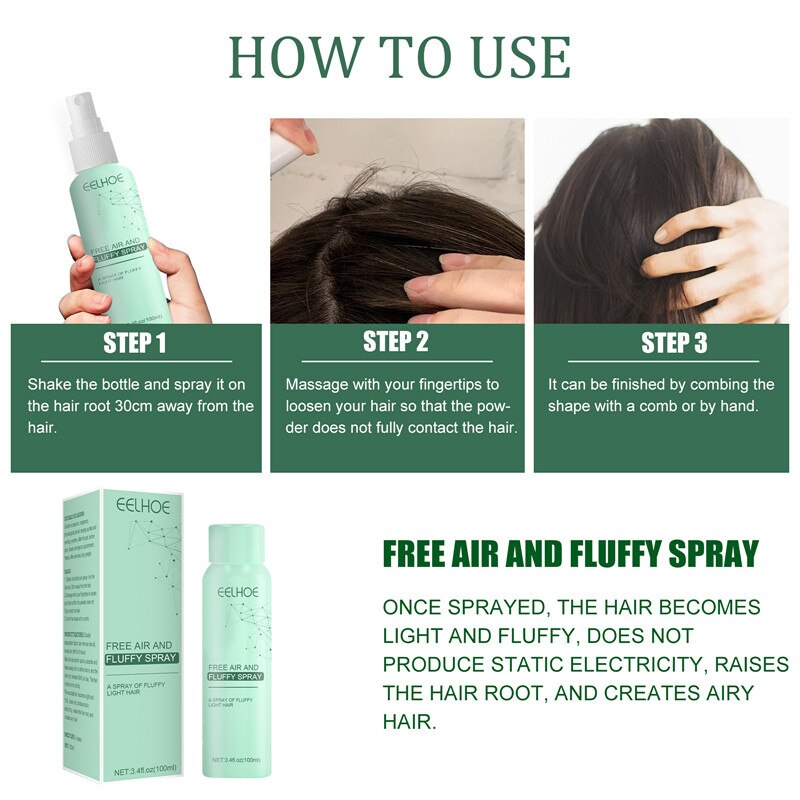 Luscious Locks Dry Hair Spray: Boost Volume & Shine with Nature's Touch and UV Shield