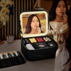Premium LED Travel Makeup Bag - Ultimate Organizer for Cosmetics, Skincare & Jewelry