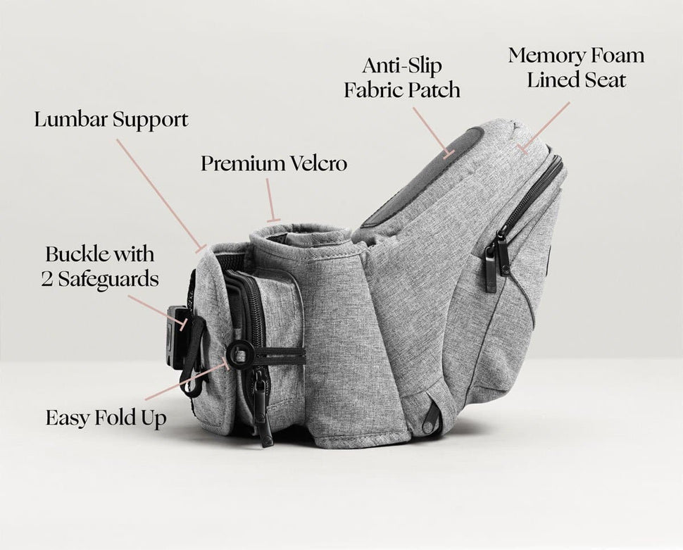 Premium Baby Waist Carrier: Effortless & Cozy Baby wearing for On-the-Go Parents