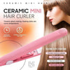 Load image into Gallery viewer, Compact 2-in-1 Ceramic Hair Styler: Curl, Straighten &amp; Tame Bangs Effortlessly